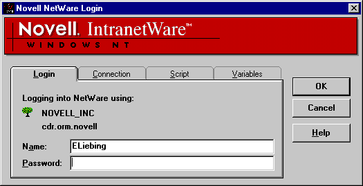 Novell Login Program